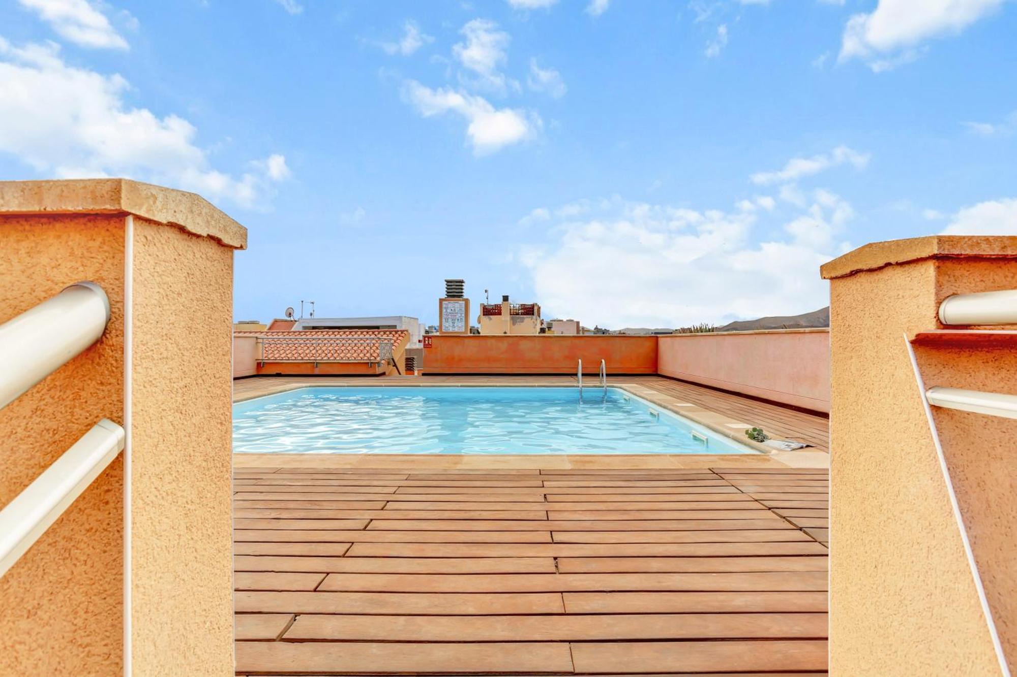 Corralejo Ancla Pool On Roof Top Apartment Екстериор снимка